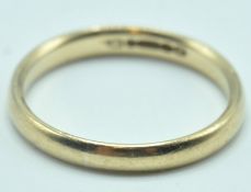 9CT GOLD HALLMARKED BIRMINGHAM 19G71 BAND RING