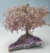 20TH CENTURY CHINESE ORIENTAL AMETHYST BONSAI TREE