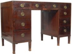19TH CENTURY VICTORIAN TWIN PEDESTAL DESK