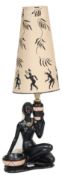 RETRO VINTAGE 1950S BLACKAMOOR LAMP