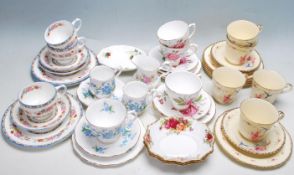 LARGE QUANTITY OF VARIOUS 20TH CENTURY CUPS AND SAUCERS AND TEA SETS
