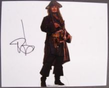 JOHNNY DEPP - PIRATES OF THE CARIBBEAN SIGNED 8X10