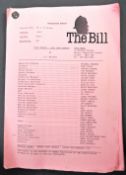 THE BILL (ITV) - ORIGINAL PRODUCTION USED SCRIPT