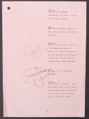 ONLY FOOLS & HORSES - ORIGINAL DUAL AUTOGRAPHED SCRIPT PAGE