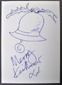 KEITH LEMON - LEIGH FRANCIS - RARE CHRISTMAS SKETCH ARTWORK