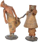 UNUSUAL PAIR OF 19TH CENTURY TUDOR STYLE WOODEN JE