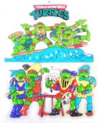 VINTAGE TEENAGE MUTANT NINJA TURTLES ADVERTISING DISPLAY SIGNS