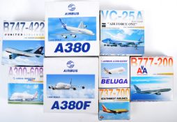 COLLECTION OF X8 DRAGON WINGS AVIATION MODEL AEROPLANES