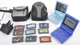 COLLECTION OF NINTENDO GAMEBOY CONSOLES AND GAMES