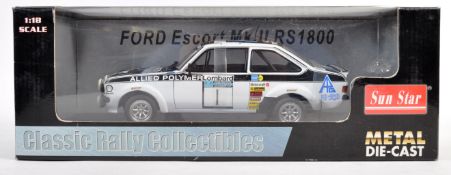 SUN STAR 1/18 DIECAST FORD ESCORT MKII RS1800