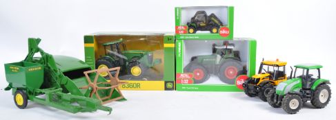 COLLECTION OF ASSORTED 1/32 SCALE DIECAST FARM VEHICLES