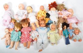 LARGE COLLECTION OF ASSORTED VINTAGE PLASTIC DOLLS