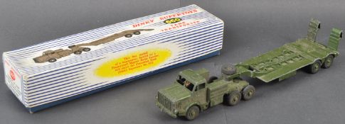 ORIGINAL VINTAGE DINKY SUPERTOYS DIECAST TANK TRANSPORTER