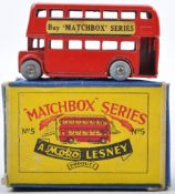 ORIGINAL MATCHBOX MOKO LESNEY 5A LONDON BUS