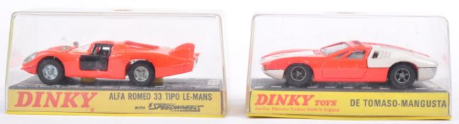 TWO ORIGINAL VINTAGE DINKY TOYS DIECAST MODEL CARS