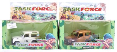 TWO ORIGINAL VINTAGE BRITAINS MADE ' TASK FORCE ' DIECAST MODELS