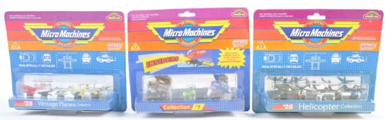 COLLECTION OF VINTAGE CARDED MICRO MACHINES MODELS