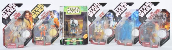 COLLECTION OF HASBRO CARDED STAR WARS FIGURES