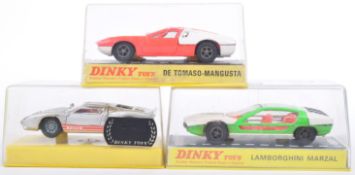 COLLECTION OF X3 ORIGINAL VINTAGE DINKY TOYS DIECAST MODEL CARS