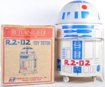 RARE VINTAGE ATF STAR WARS ' R2D2 TOY TOTER ' STORAGE BIN