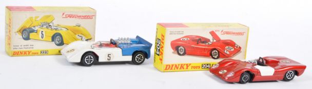TWO ORIGINAL VINTAGE DINKY TOYS DIECAST MODEL CARS