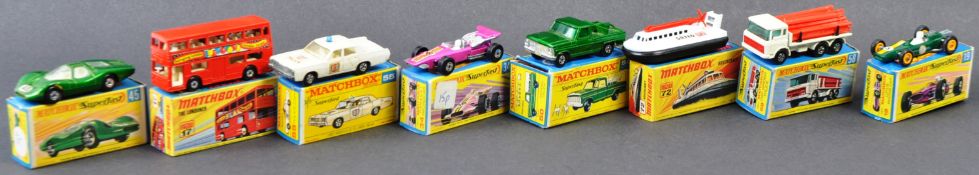 COLLECTION OF VINTAGE MATCHBOX SUPERFAST BOXED DIECAST MODELS