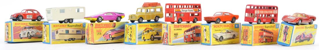 COLLECTION OF VINTAGE MATCHBOX SUPERFAST BOXED DIECAST MODELS