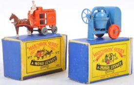 TWO ORIGINAL VINTAGE MOKO LESNEY BOXED MODELS