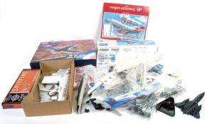 COLLECTION OF ASSORTED AIRCRAFT MODEL KITS