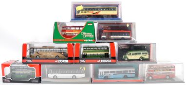 COLLECTION OF CORGI 1/76 DIECAST MODEL BUSES