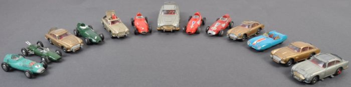 COLLECTION OF VINTAGE CORGI TOYS JAMES BOND AND RACING CARS