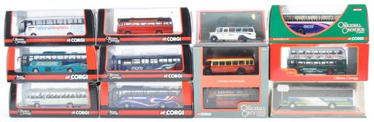 COLLECTION OF CORGI 1/76 SCALE DIECAST BUS MODELS