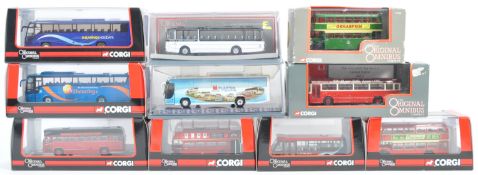 COLLECTION OF CORGI 1/76 SCALE DIECAST MODEL BUSES