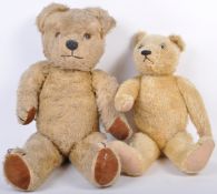PAIR OF BRITISH ANTIQUE / VINTAGE TEDDY BEARS