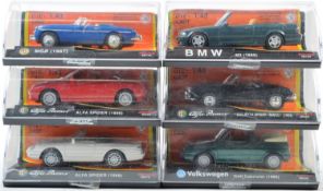 COLLECTION OF X6 NEW RAY 1/43 SCALE DIECAST MODEL CARS