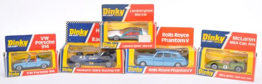COLLECTION OF ORIGINAL VINTAGE DINKY TOYS DIECAST MODEL CARS