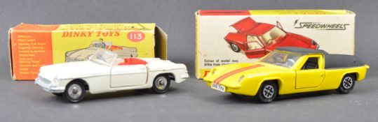 TWO ORIGINAL VINTAGE DINKY TOYS DIECAST MODEL CARS