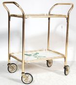 RETRO 1950’S METAL TROLLEY RAISED ON CASTERS