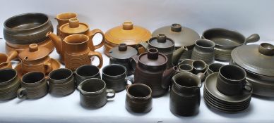 LARGE COLLECTION OF VINTAGE DENBY / SHERWOOD STONEWARE POTTERY