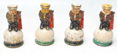 COLLECTION OF FOUR EARLY 20TH CENTURY MR DUNLOP ADVERTISING BELLS
