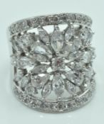 LARGE .925 SILVER LADIES DRESS RING.