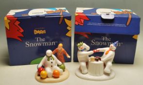 THE SNOWMAN - COALPORT - TWO BOXED FIGURES
