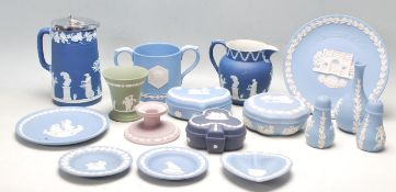 COLLECTION OF 20TH CENTURY WEDGWOOD JASPERWARE