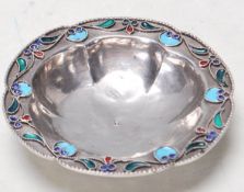 AN ANTIQUE EARLY 20TH CENTURY IMPERIAL RUSSIAN 1000 GRADE SILVER