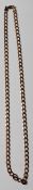 9CT GOLD FLAT LINK NECKLACE CHAIN