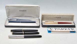 COLLECTION OF VINTAGE 20TH CENTURY PARKER PENS