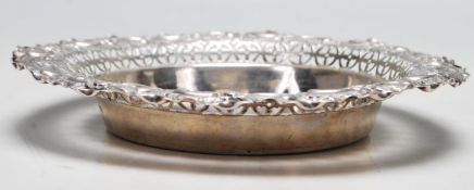 19TH CENTURY FENTON BROTHERS SILVER BONBON DISH