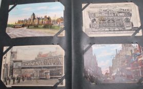 ALBUM OF POSTCARDS - ELECTRIC TRAM INTEREST 300+