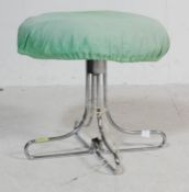 RETRO VINTAGE MID CENTURY CHROME LEGGED STOOL