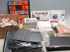 COLLECTION OF ASSORTED EPHEMERA - STAMPS, POSTCARDS ETC